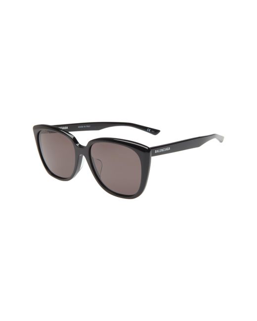 Balenciaga Brown 57mm Square Sunglasses