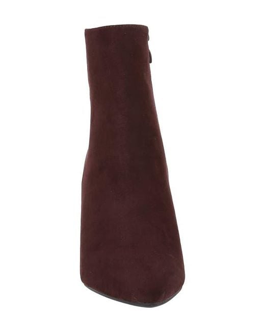 BERNESS Purple Sara Block Heel Bootie