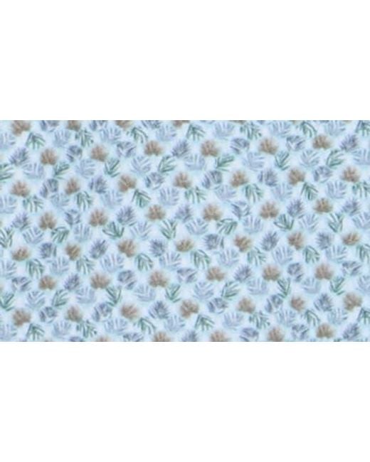 Bugatchi Blue Miles Ooohcotton Short Sleeve Button-Up Shirt for men