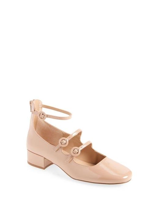 Steve Madden Scottie Mary Jane Ankle Strap Pump in Natural Lyst