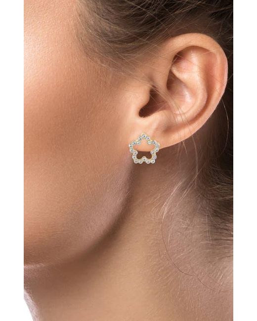 Jardin White Set Of 3 Clover Stud Earrings
