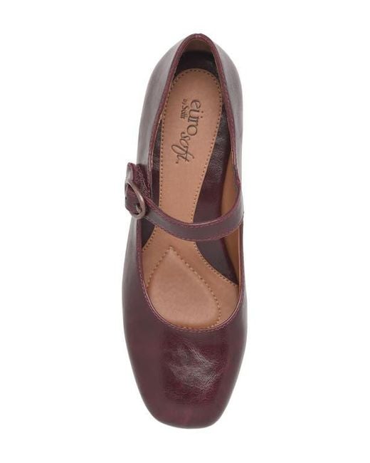 EuroSoft Brown Paulette Mary Jane Pump