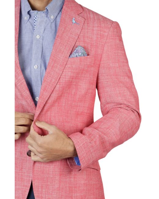 Tailorbyrd Pink Mélange Sport Coat for men