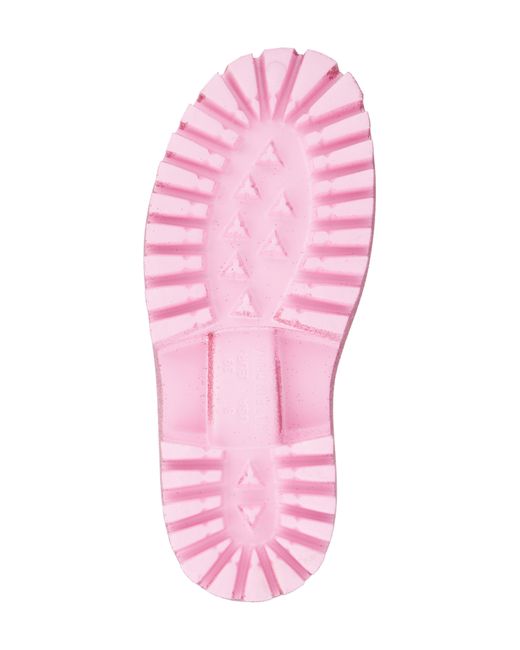 Olivia Miller Pink Sparkles Plaform Slide Sandal