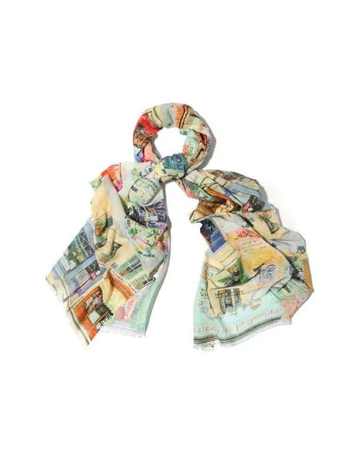 Saachi Multicolor Spring Print Scarf