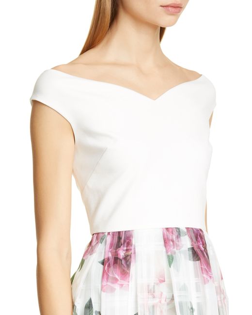 ted baker licious magnificent bardot dress