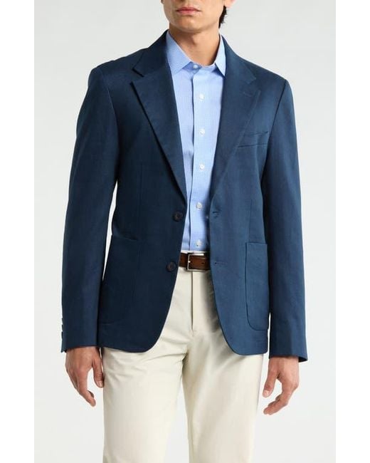 Bugatchi Blue Two Button Blazer for men