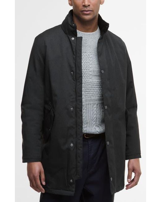 Barbour Black Winter Powell Waterproof Jacket for men