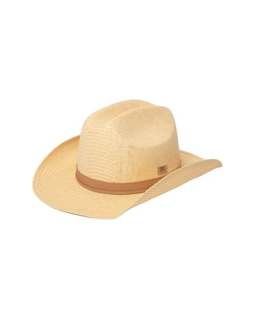 Frye Natural Straw Cowboy Hat