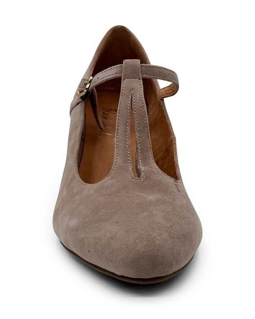 Chelsea Crew Brown Gin T-Strap Pump