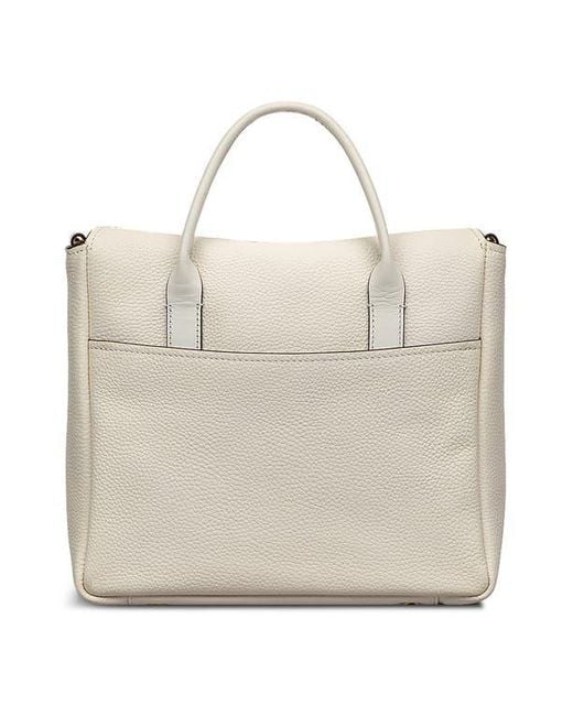 Radley White Carpenter Yard Flapover Satchel Bag