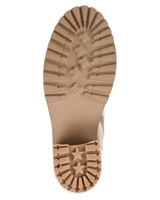 Journee Signature Natural Malle Lace-Up Boot