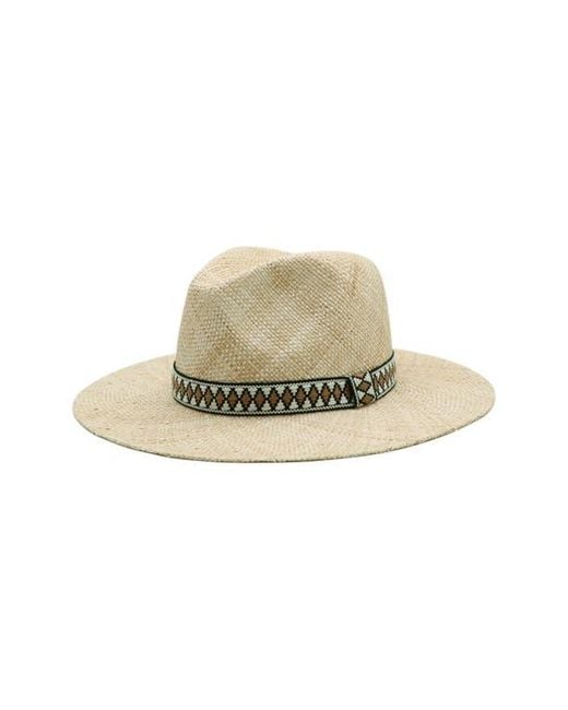Bruno Magli Natural Packable Straw Panama Hat for men