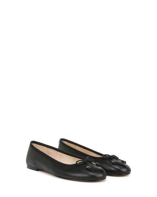 Sam Edelman Black Flora Ballet Flat