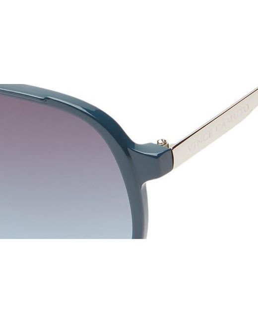 Vince Camuto Blue Carerra 132mm Gradient Shield Sunglasses