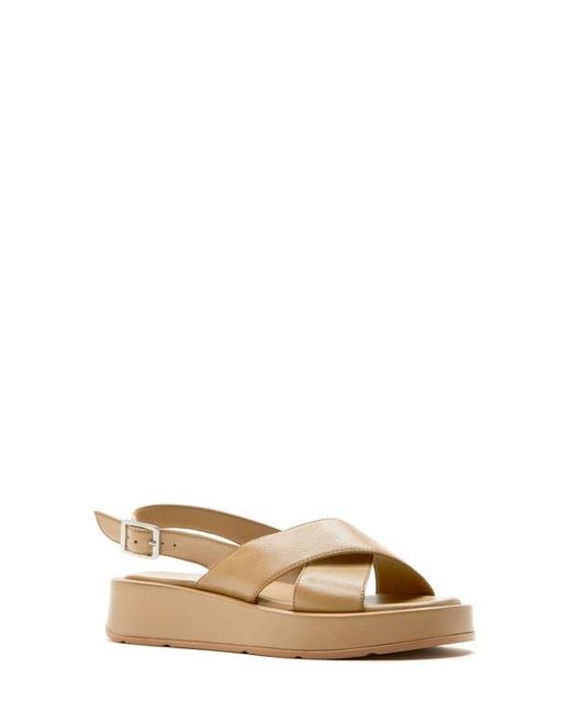 La Canadienne Natural Amour Wedge Platform Sandal