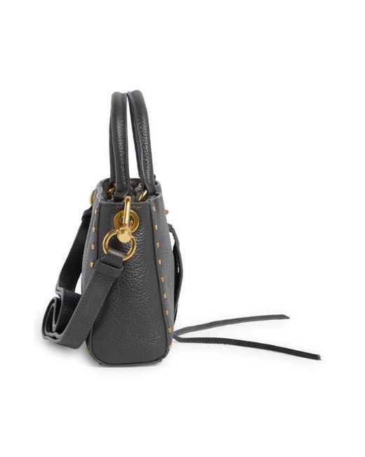 Rebecca Minkoff Black Darren Top Handle Leather Crossbody Bag