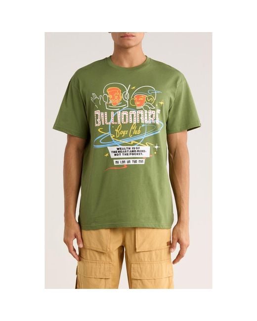 BBCICECREAM Green Lights Graphic T-Shirt for men