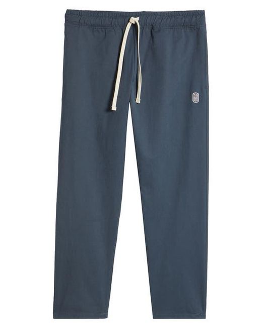 Standard Issue Blue Pd Cotton Blend Drawstring Slacker Pants for men