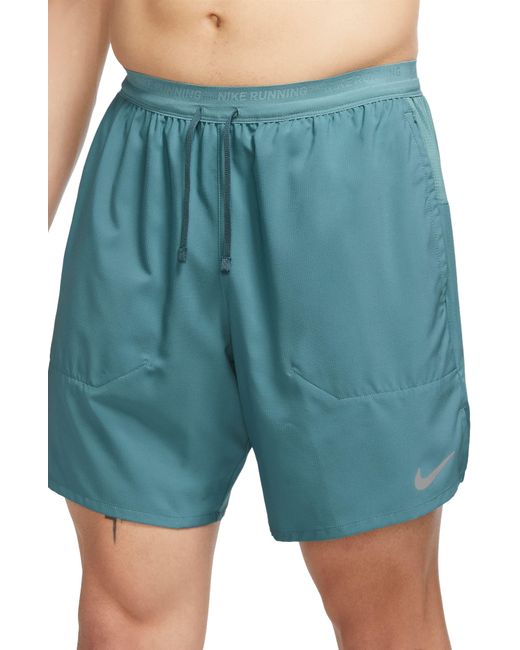 Nike Blue Dri-fit Stride 2-in-1 Running Shorts for men