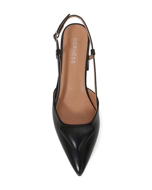 BERNESS Black Slingback Pump