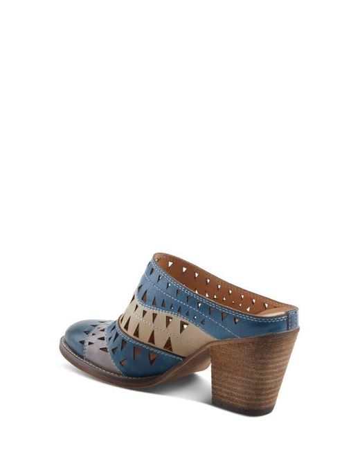 Spring Step Blue Fantasee Mule