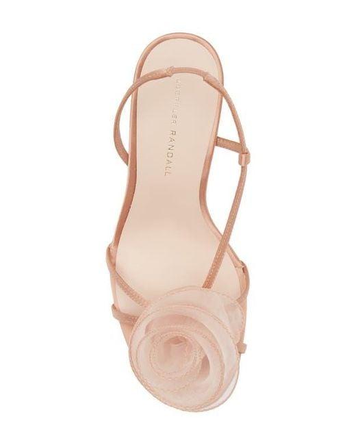 Loeffler Randall Pink Steph Rosette Slingback Sandal
