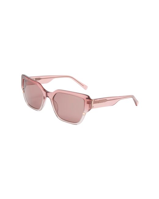 Ted Baker Pink 56mm Square Sunglasses