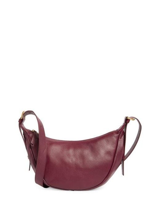Vince Camuto Purple Jenna Leather Crossbody Bag