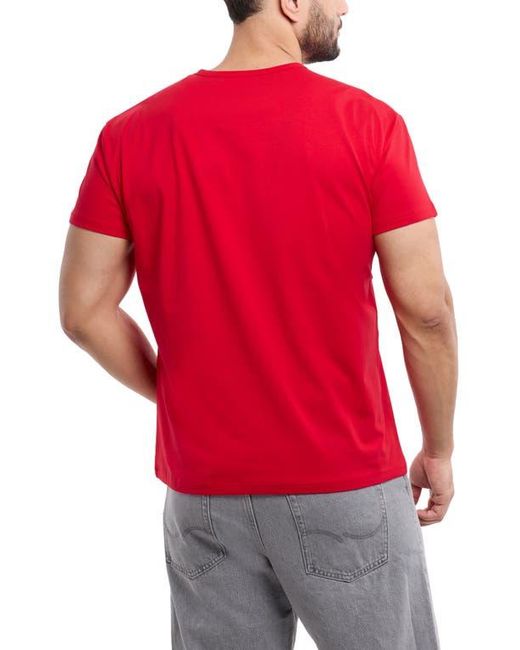 Xray Jeans Red Flex Crewneck T-Shirt for men