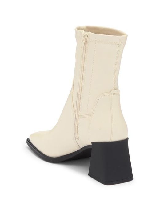 Steve Madden Natural Vallie Square Toe Bootie