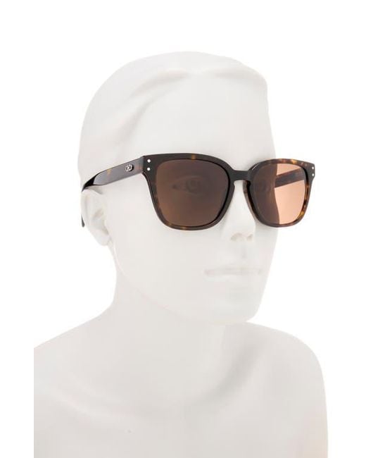 Ferragamo Brown Gancini 55Mm Rectangular Sunglasses for men