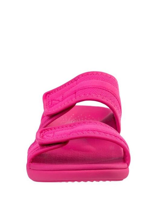 Revitalign Pink Elevate Double Strap Slide Sandal
