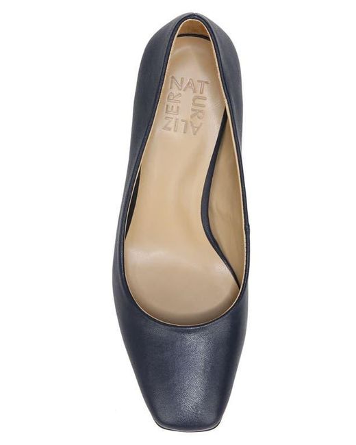 Naturalizer Blue Warner Square Toe Pump