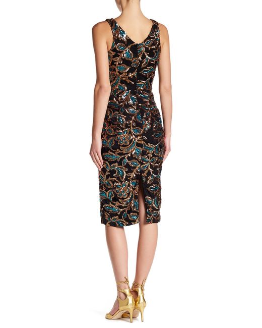 Dress the population 2025 margo sequin midi dress