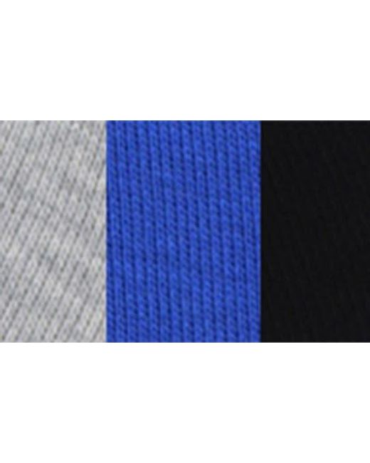 Lorenzo Uomo Blue 3-Pack Polka Dot No-Show Socks for men