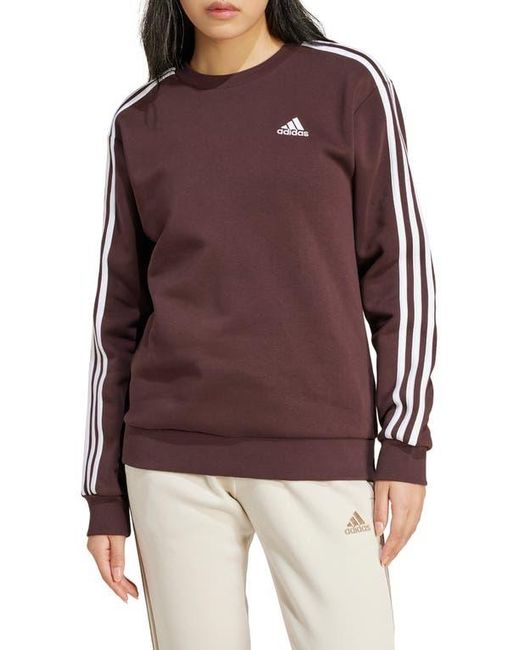 Adidas Purple 3-Stripes Sweatshirt