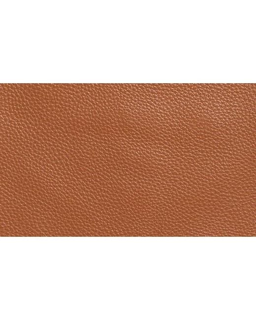 Sam Edelman Brown Bay Chain Link Pebbled Leather Hobo Bag