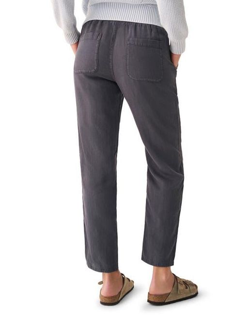 Faherty Brand Blue Arlie Pull-On Tapered Leg Pants