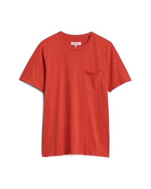 Rag & Bone Red Miles Organic Cotton Pocket T-Shirt for men