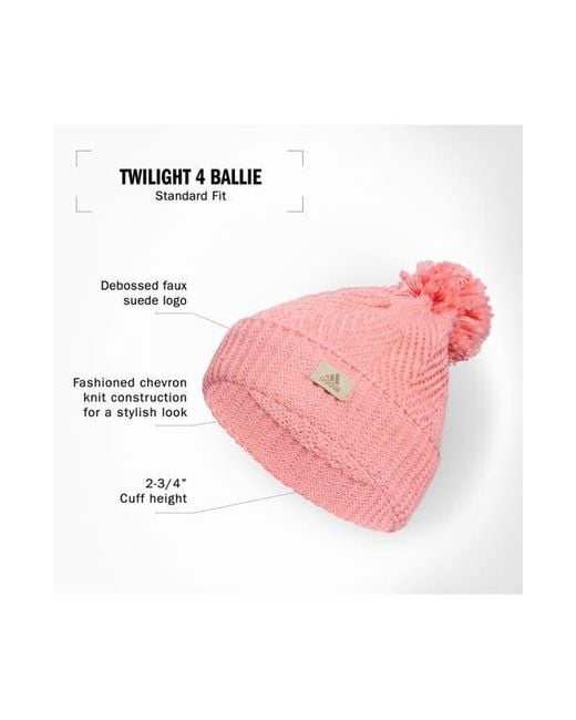 Adidas Pink Twilight Pompom Beanie
