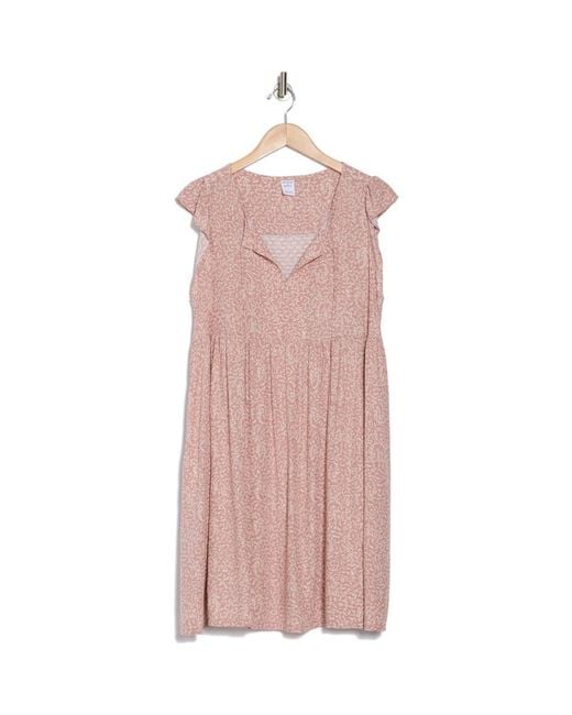 Melrose and Market Pink Flutter Sleeve Minidress