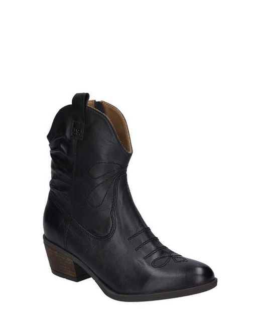 Josef Seibel Women's Black Daphne Western Boot