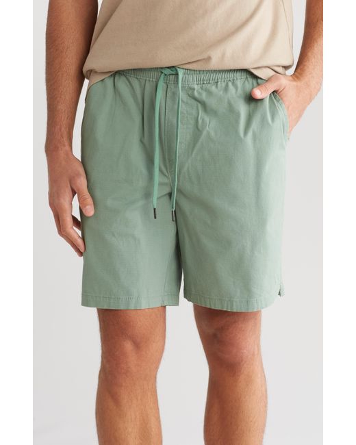 Hurley Green Ripstop Stretch Cotton Shorts for men
