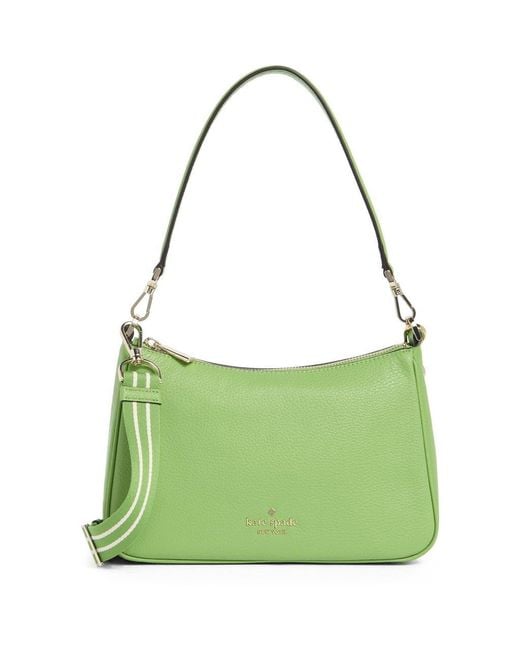 Kate Spade Green Rosie Pebble Leather Medium Satchel