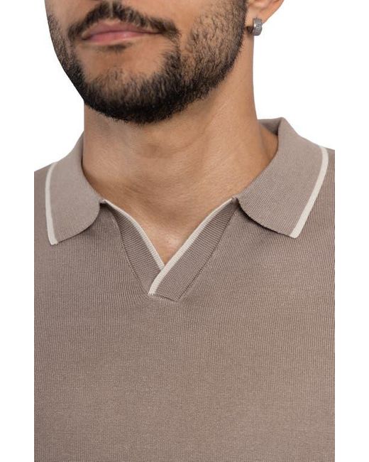 Xray Jeans Gray V-Neck Polo Sweater for men