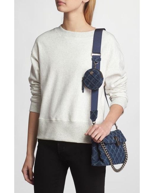 Kurt Geiger Blue Medium Brixton Lock Crossbody Bag