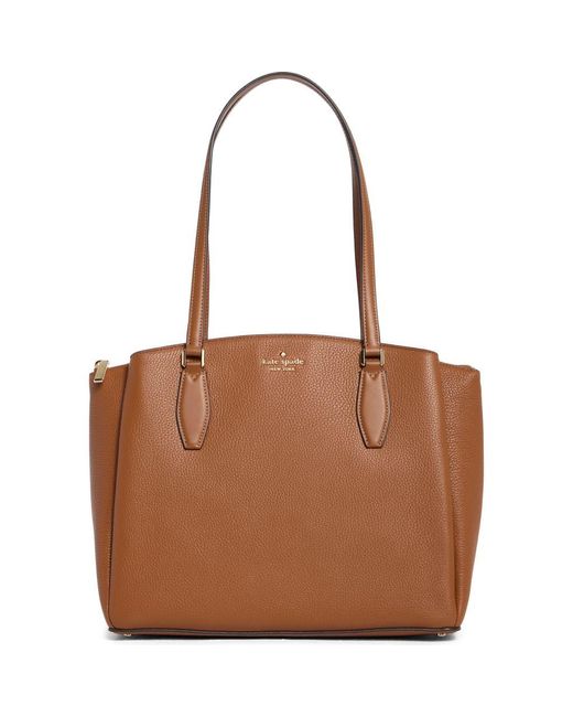 Kate Spade Brown Monet Large Triple Compartment Tote Bag