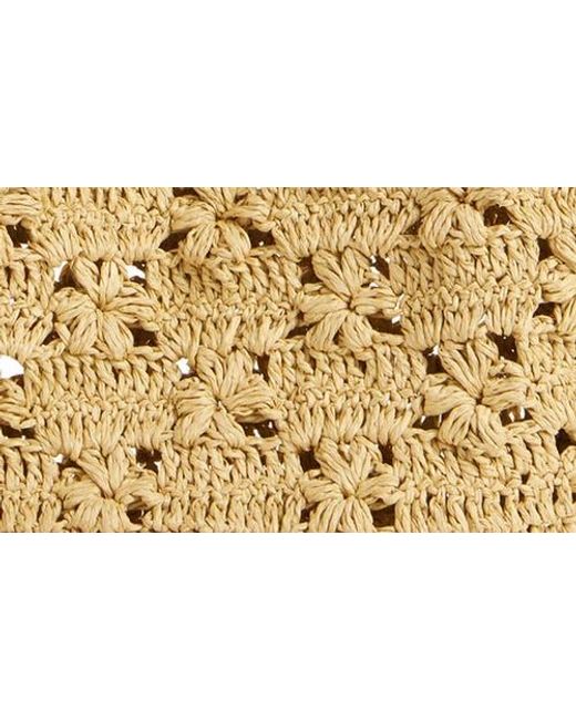 Sam Edelman Metallic Layla Floral Raffia Tote Bag