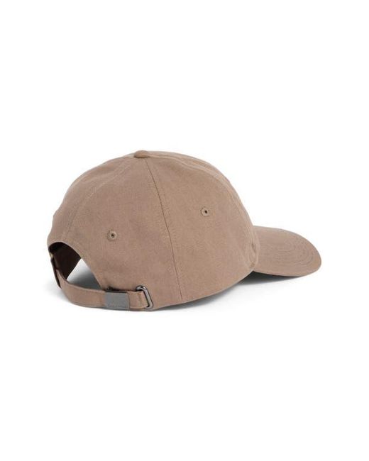 Calvin Klein Natural Embroidered Cotton Baseball Cap for men